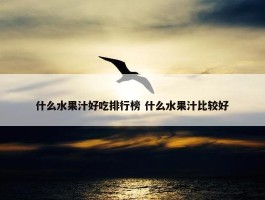 什么水果汁好吃排行榜 什么水果汁比较好