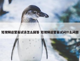 短视频运营面试该怎么回答 短视频运营面试问什么问题