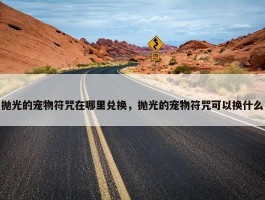 抛光的宠物符咒在哪里兑换，抛光的宠物符咒可以换什么