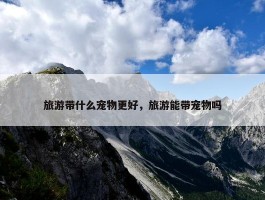 旅游带什么宠物更好，旅游能带宠物吗