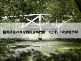 格列兹曼vs瓦伦西亚全场数据：1进球，1次关键传球