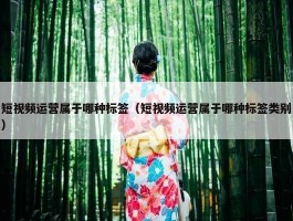 短视频运营属于哪种标签（短视频运营属于哪种标签类别）