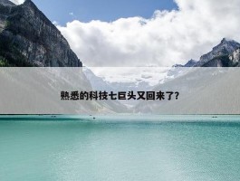 熟悉的科技七巨头又回来了？