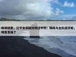 体测结束，辽宁全员回沈阳过中秋！杨鸣与全队经济舱，明显发福了