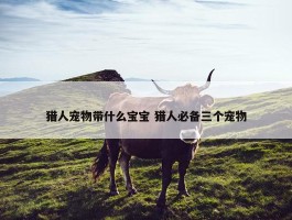 猎人宠物带什么宝宝 猎人必备三个宠物