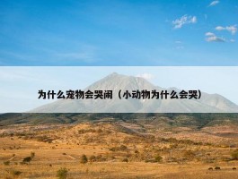 为什么宠物会哭闹（小动物为什么会哭）