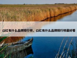 口红有什么品牌排行榜，口红有什么品牌排行榜最好看