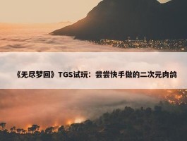 《无尽梦回》TGS试玩：尝尝快手做的二次元肉鸽