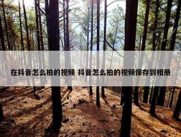 在抖音怎么拍的视频 抖音怎么拍的视频保存到相册