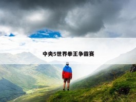 中央5世界拳王争霸赛