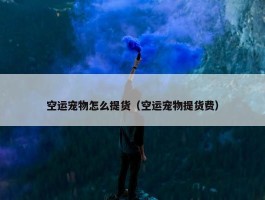 空运宠物怎么提货（空运宠物提货费）