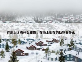 在地上才有什么宠物，在地上生存的动物有什么