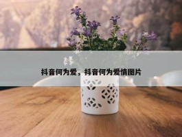 抖音何为爱，抖音何为爱情图片