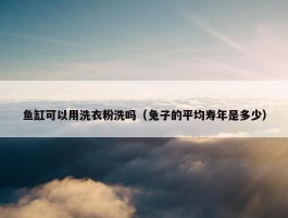 鱼缸可以用洗衣粉洗吗（兔子的平均寿年是多少）