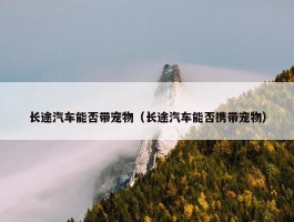 长途汽车能否带宠物（长途汽车能否携带宠物）