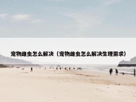 宠物雌虫怎么解决（宠物雌虫怎么解决生理需求）