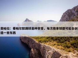 奥哈拉：看帕尔默踢球是种享受，每次他拿球都可能会创造一些东西