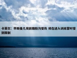 卡莱尔：怀斯曼几周前腹股沟受伤 将在进入训练营时受到限制