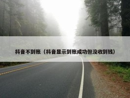 抖音不到账（抖音显示到账成功但没收到钱）