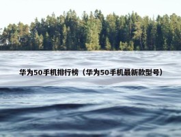 华为50手机排行榜（华为50手机最新款型号）