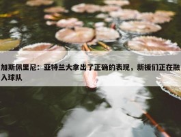 加斯佩里尼：亚特兰大拿出了正确的表现，新援们正在融入球队