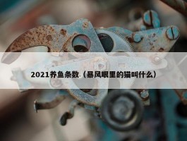 2021养鱼条数（暴风眼里的猫叫什么）