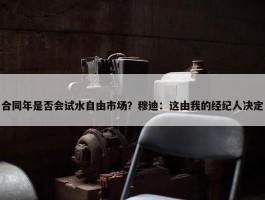 合同年是否会试水自由市场？穆迪：这由我的经纪人决定