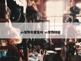 ss宠物会重复吗 ss宠物技能