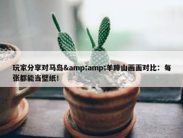 玩家分享对马岛&amp;羊蹄山画面对比：每张都能当壁纸！