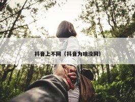 抖音上不网（抖音为啥没网）