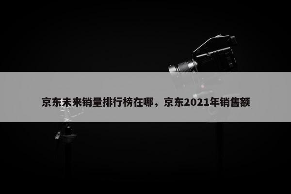 京东未来销量排行榜在哪，京东2021年销售额