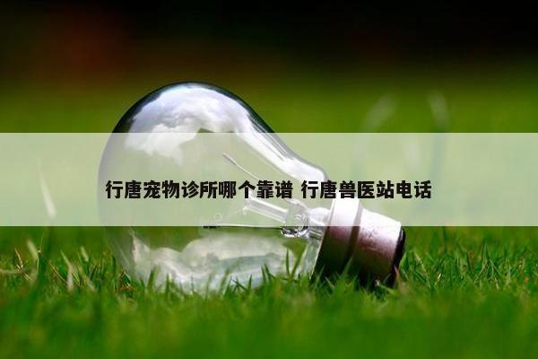 行唐宠物诊所哪个靠谱 行唐兽医站电话