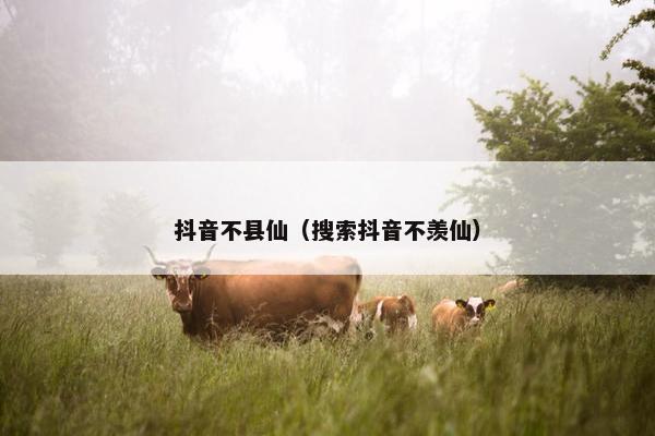 抖音不县仙（搜索抖音不羡仙）