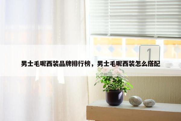 男士毛呢西装品牌排行榜，男士毛呢西装怎么搭配