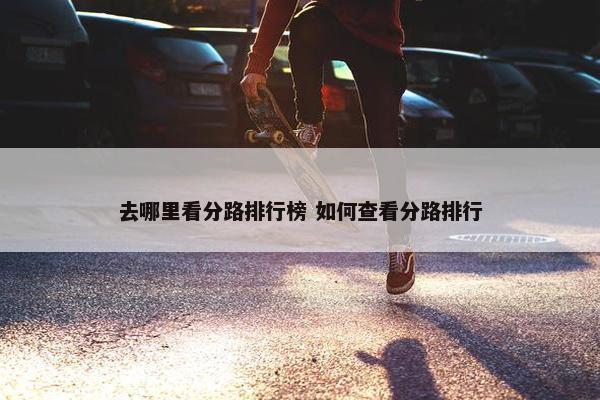 去哪里看分路排行榜 如何查看分路排行