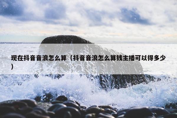 现在抖音音浪怎么算（抖音音浪怎么算钱主播可以得多少）