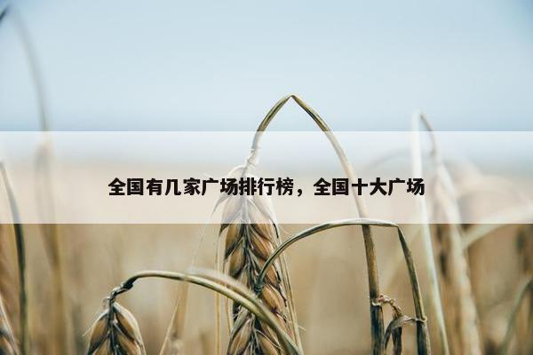 全国有几家广场排行榜，全国十大广场