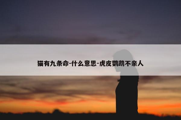 猫有九条命－什么意思-虎皮鹦鹉不亲人